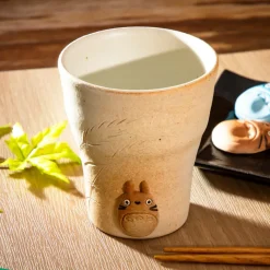 Cuisine Et Table|Maison Ghibli Tasse faite main blanche Shigariki Totoro - Mon voisin Totoro