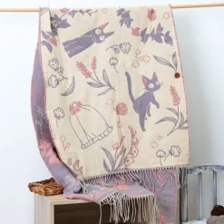 Textile|Maison Ghibli Étole rose Jiji - Kiki la petite sorcière