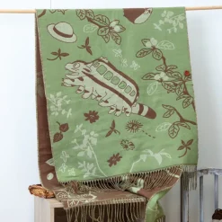 Textile|Maison Ghibli Étole vert clair Totoro & Chatbus - Mon Voisin Totoro