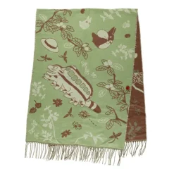 Textile|Maison Ghibli Étole vert clair Totoro & Chatbus - Mon Voisin Totoro