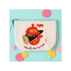 Classement|Maison Ghibli Trousse brodée Calicifer - Le Château ambulant