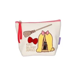 Classement|Maison Ghibli Trousse brodée Jiji en cage - Kiki la petite sorcière