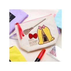 Classement|Maison Ghibli Trousse brodée Jiji en cage - Kiki la petite sorcière