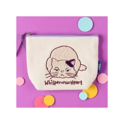 Classement|Maison Ghibli Trousse brodée Moon - Si tu tends l'oreille