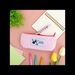 Classement|Maison Ghibli Trousse rose à carreaux - Kiki la petite sorcière