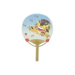 Accessoires|Maison Ghibli Éventail Japonais Bambou Chatbus et Libellule - Mon Voisin Totoro