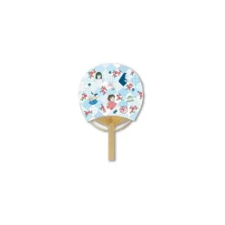 Accessoires|Maison Ghibli Éventail Japonais Bambou Damiers – Le Voyage de Chihiro