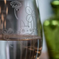 Cuisine Et Table|Maison Ghibli Verre gravé Totoro et trèfle blanc - Mon Voisin Totoro